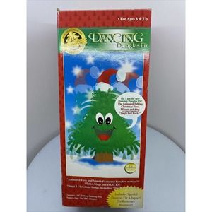 Vintage GEMMY Dancing Douglas Fir Talking Tree Sings, Moves & Eyes Lights Tested